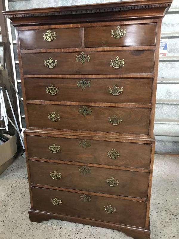 Beautiful Georgian chest on chest