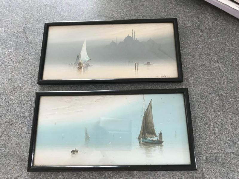 Pair of Frank Holme signed watercolours.