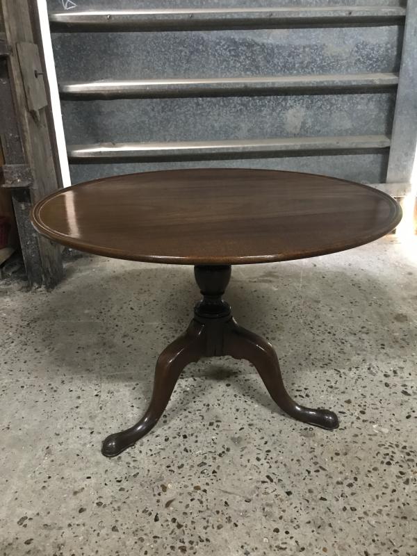 George 111 Mahogany tilt top table circa 1780.