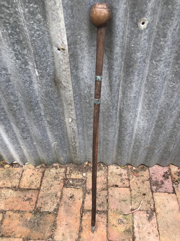 Victorian bamboo walking stick