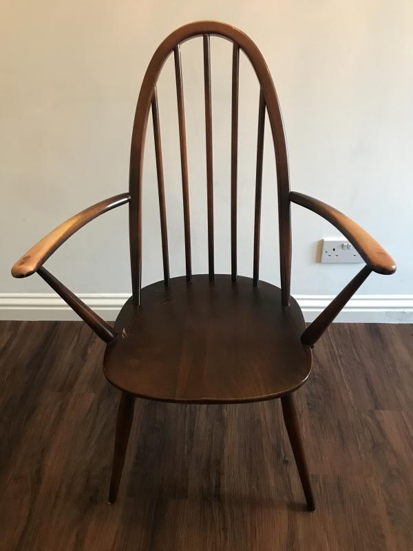 1960’s Ercol Quaker carver dining chair .