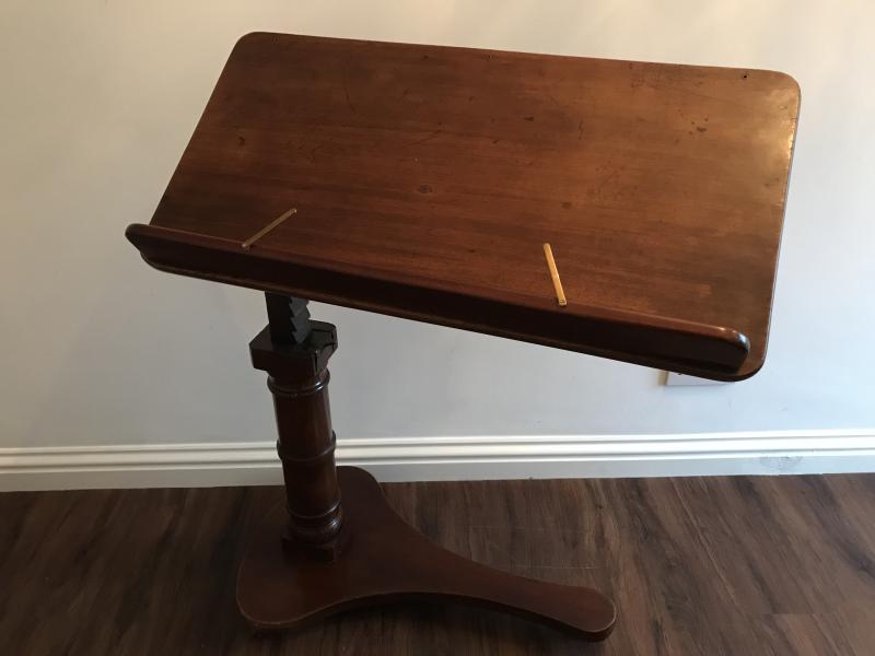 Victorian Mahogany reading table stand .