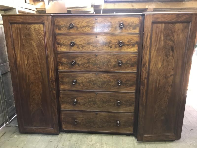 Large Victorian compactum wardrobe