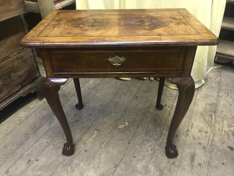 Early 18th century walnut lowboy