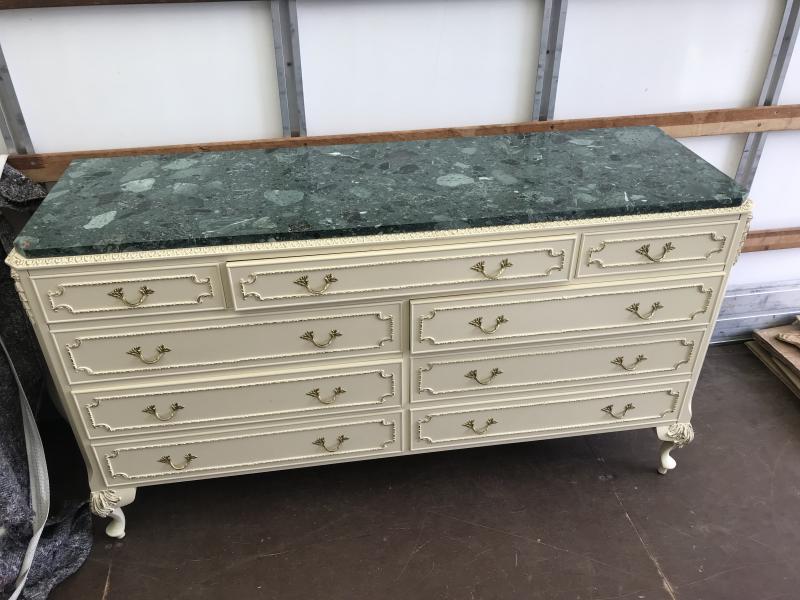 Vintage Olympus 9 drawer chest of drawers.