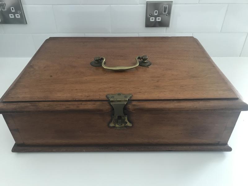 Early 19th century large document box