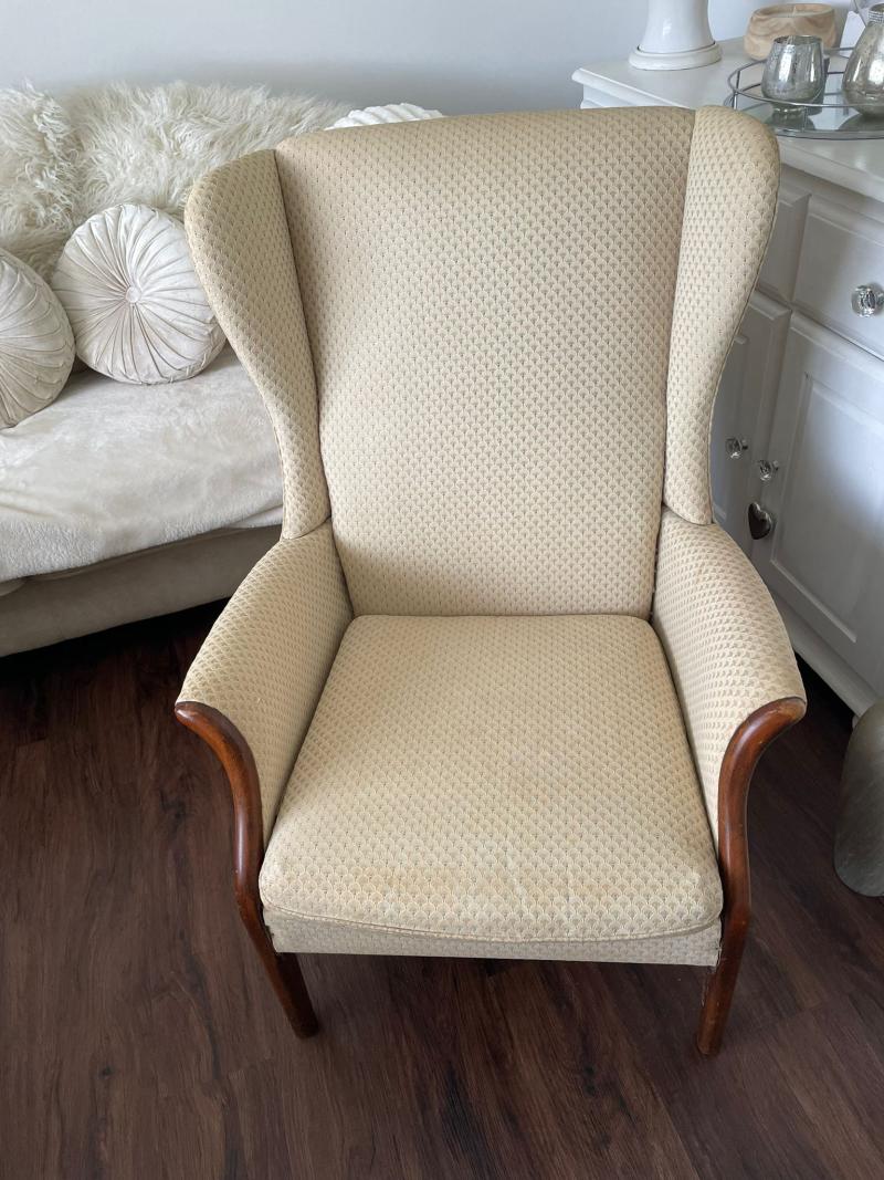 Vintage Parker Knoll wing armchair