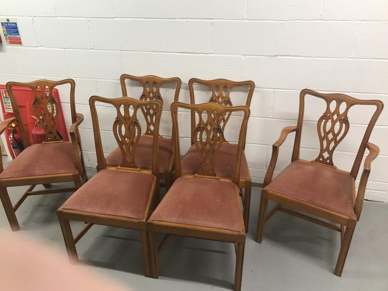 Set of 6 Georgian style chairs