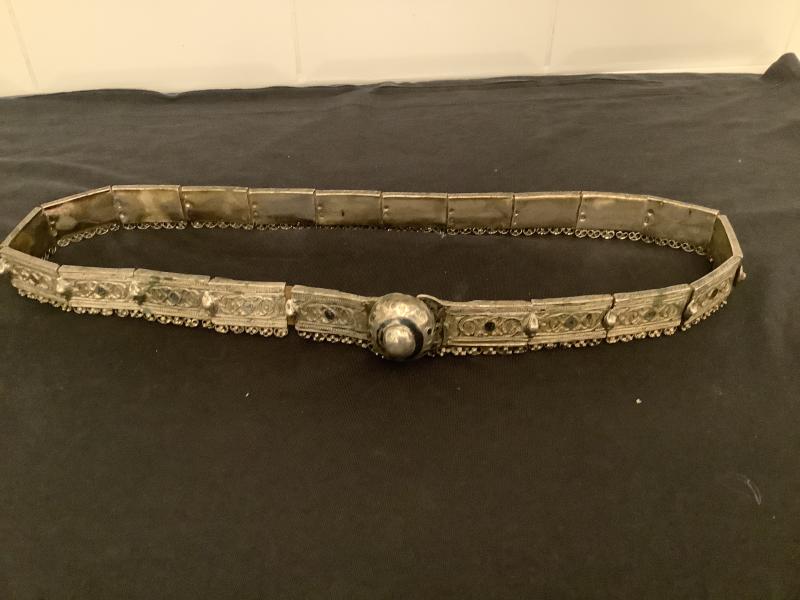 Antique Russian silver and niello belt 1880-1920